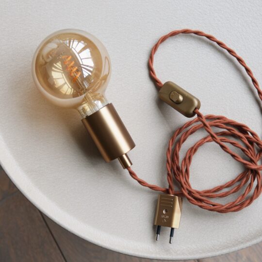 câble douille E27 laiton