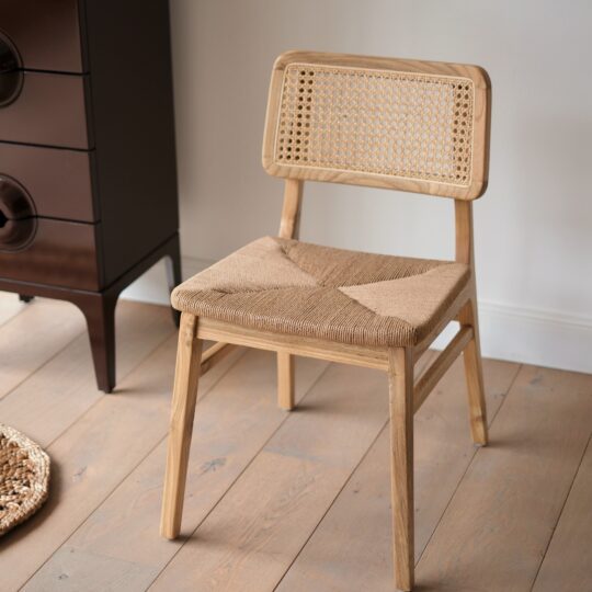 Chaise en Bois avec Cannage sans Accoudoir