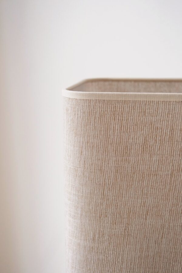 Lampe à poser en céramique abat-jour tissu