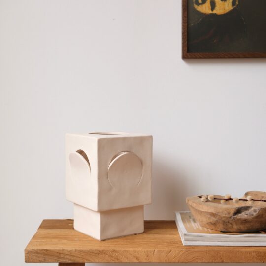 lampe à poser céramique blanc cassé