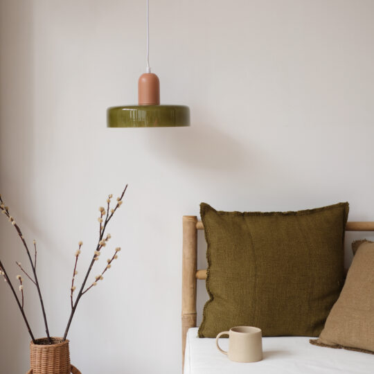 suspension vert terracotta