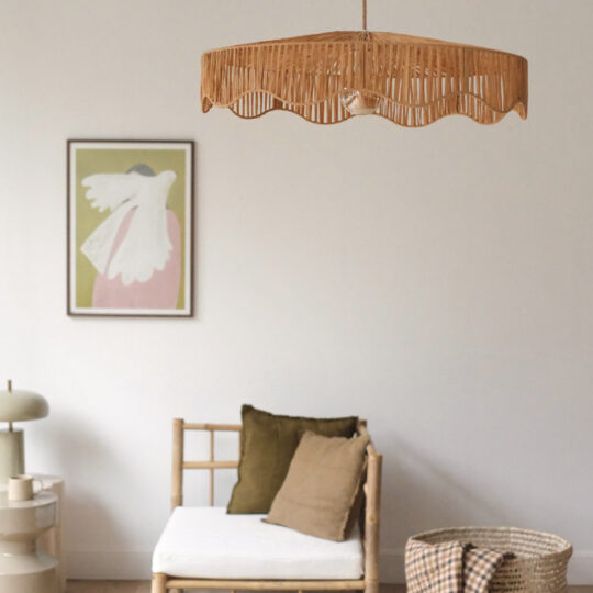 Suspension en raphia tressé – Image 3