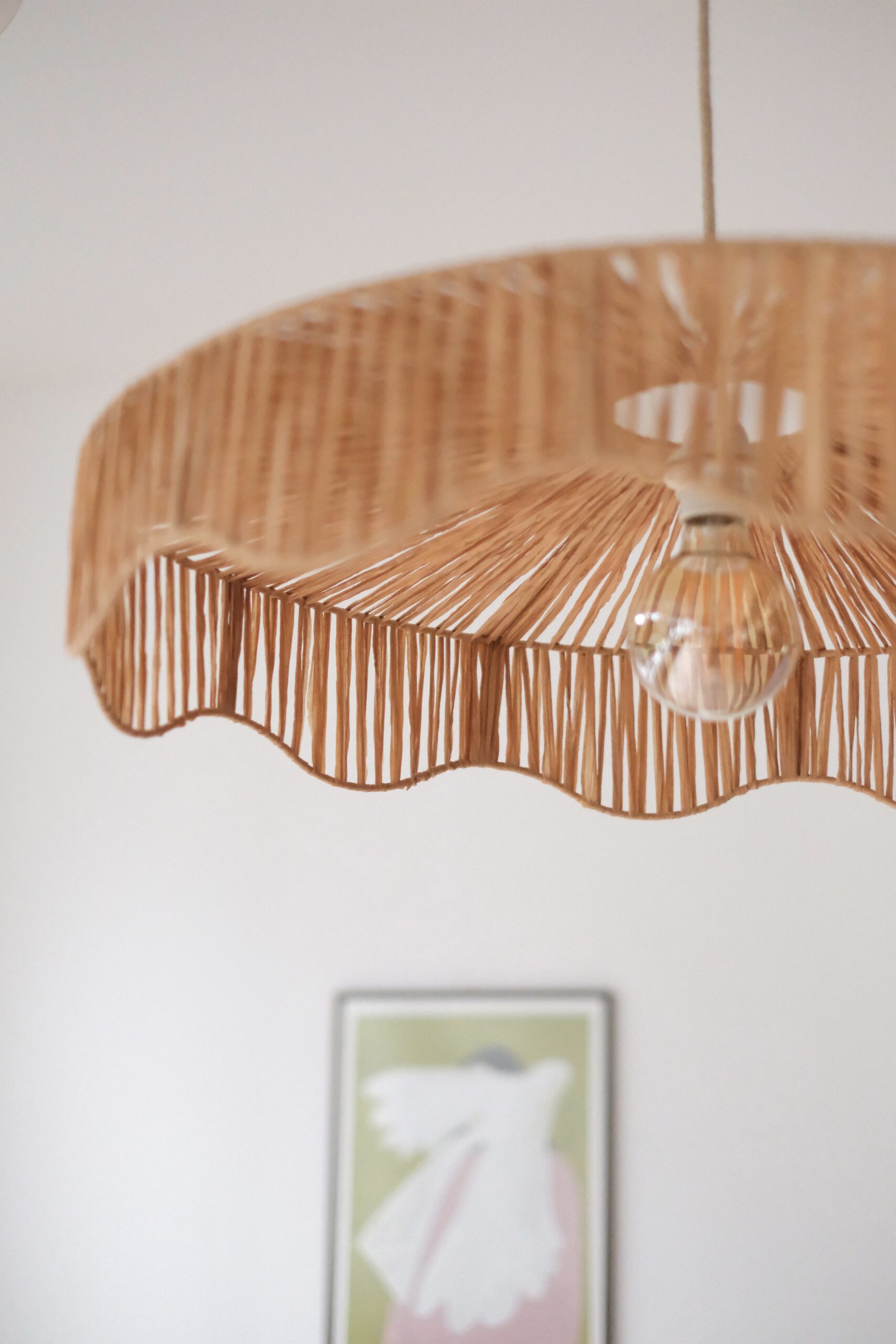 Suspension en raphia tressé – Image 1