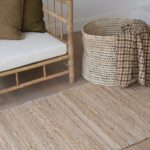 Tapis de couloir en jute et coton