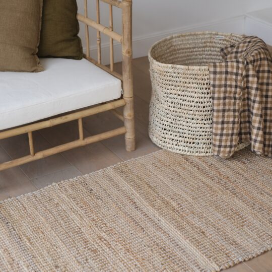 Tapis de couloir en jute et coton – Image 2