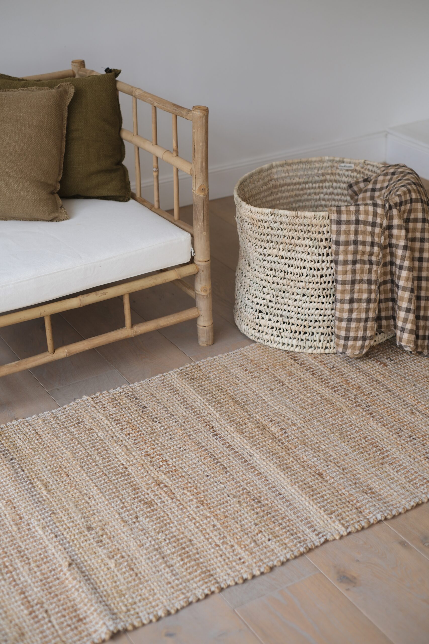 Tapis de couloir en jute et coton – Image 2