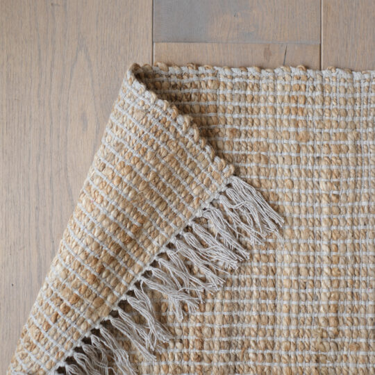 Tapis de couloir en jute et coton – Image 1