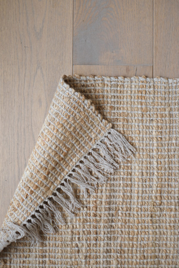 Tapis de couloir en jute et coton