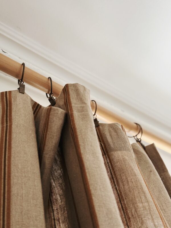 Rideau en lin epais