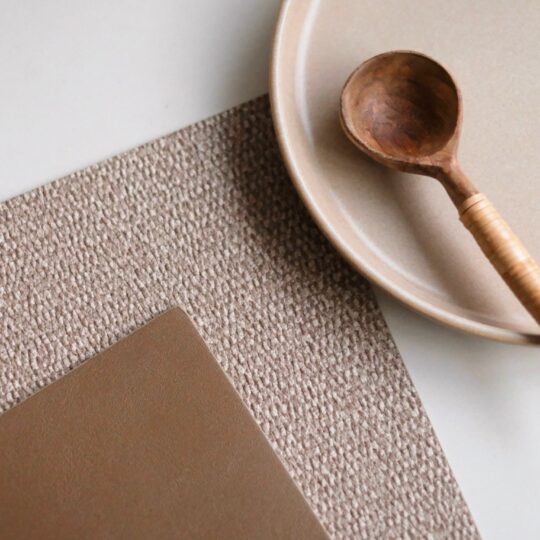 Set de table beige réversible