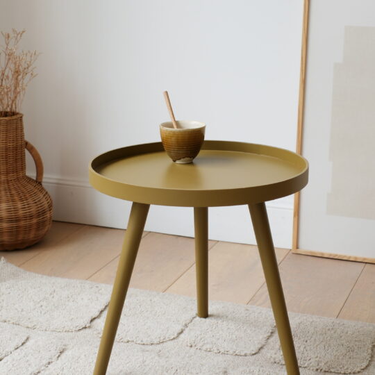 table d'appoint ronde en bois