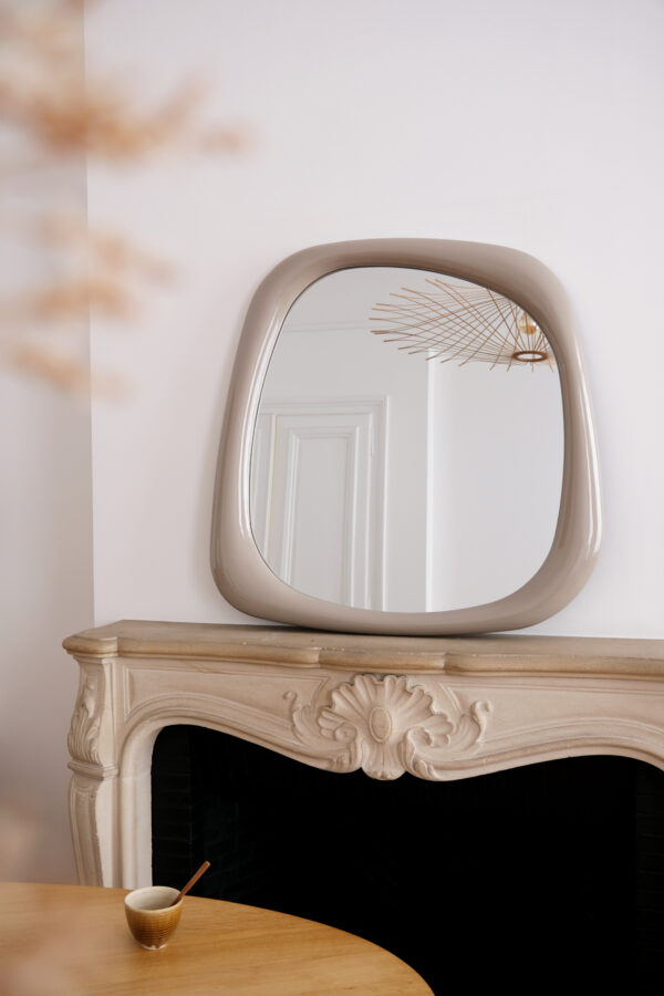 Grand miroir sable