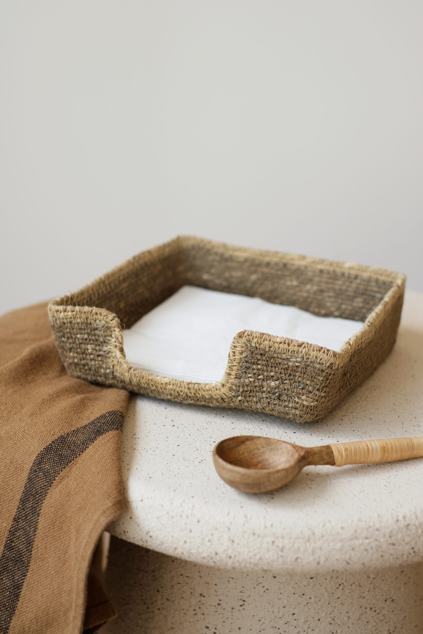 porte serviettes de table taupe