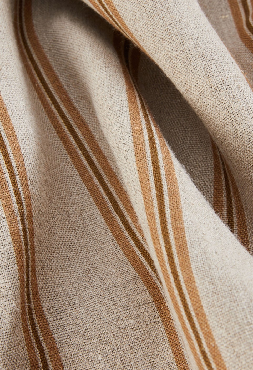 Housse de coussin rayures corde/ noisette – Image 3