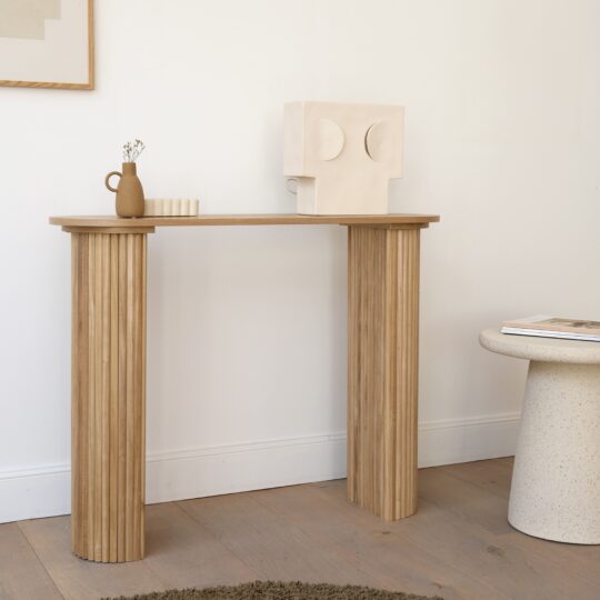 Console ovale en bois – Image 2