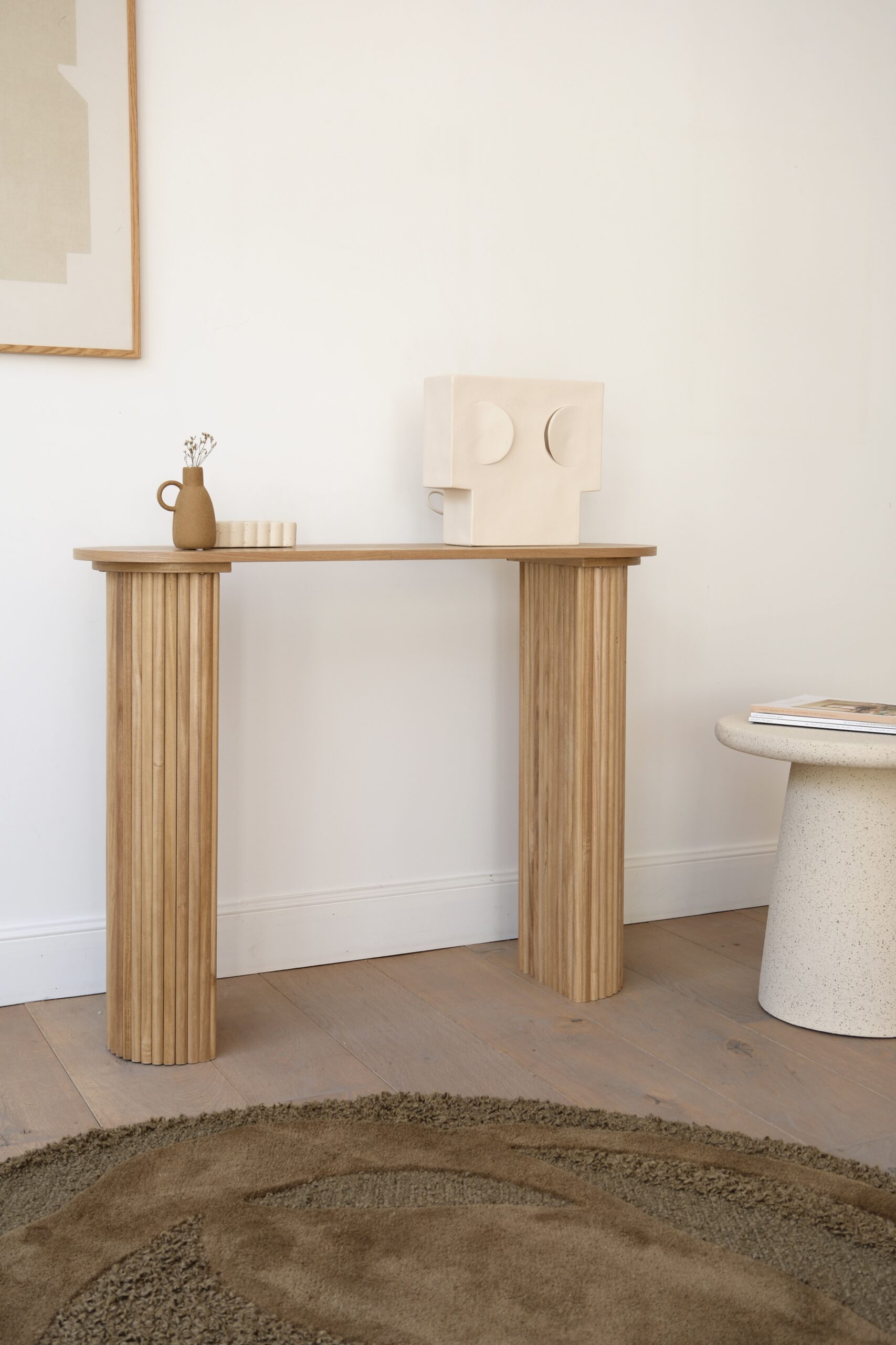 Console ovale en bois – Image 2