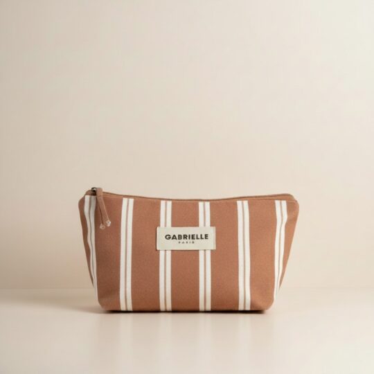 trousse de toilette rayée