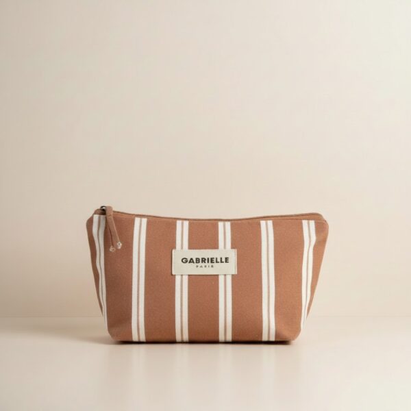 trousse de toilette rayée