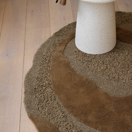 tapis rond en laine 160cm