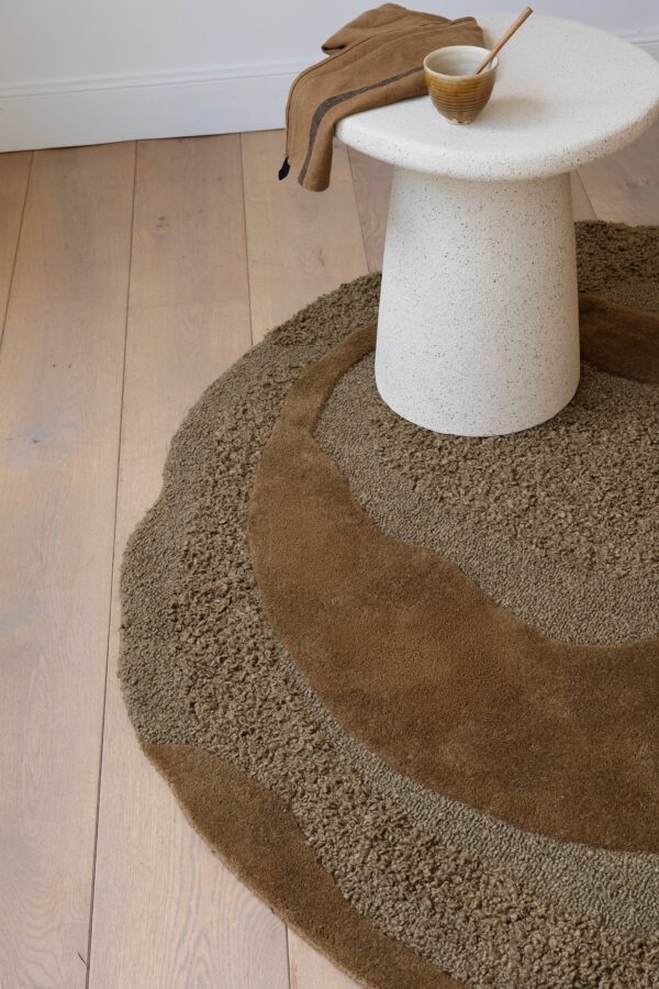 tapis rond en laine 160cm