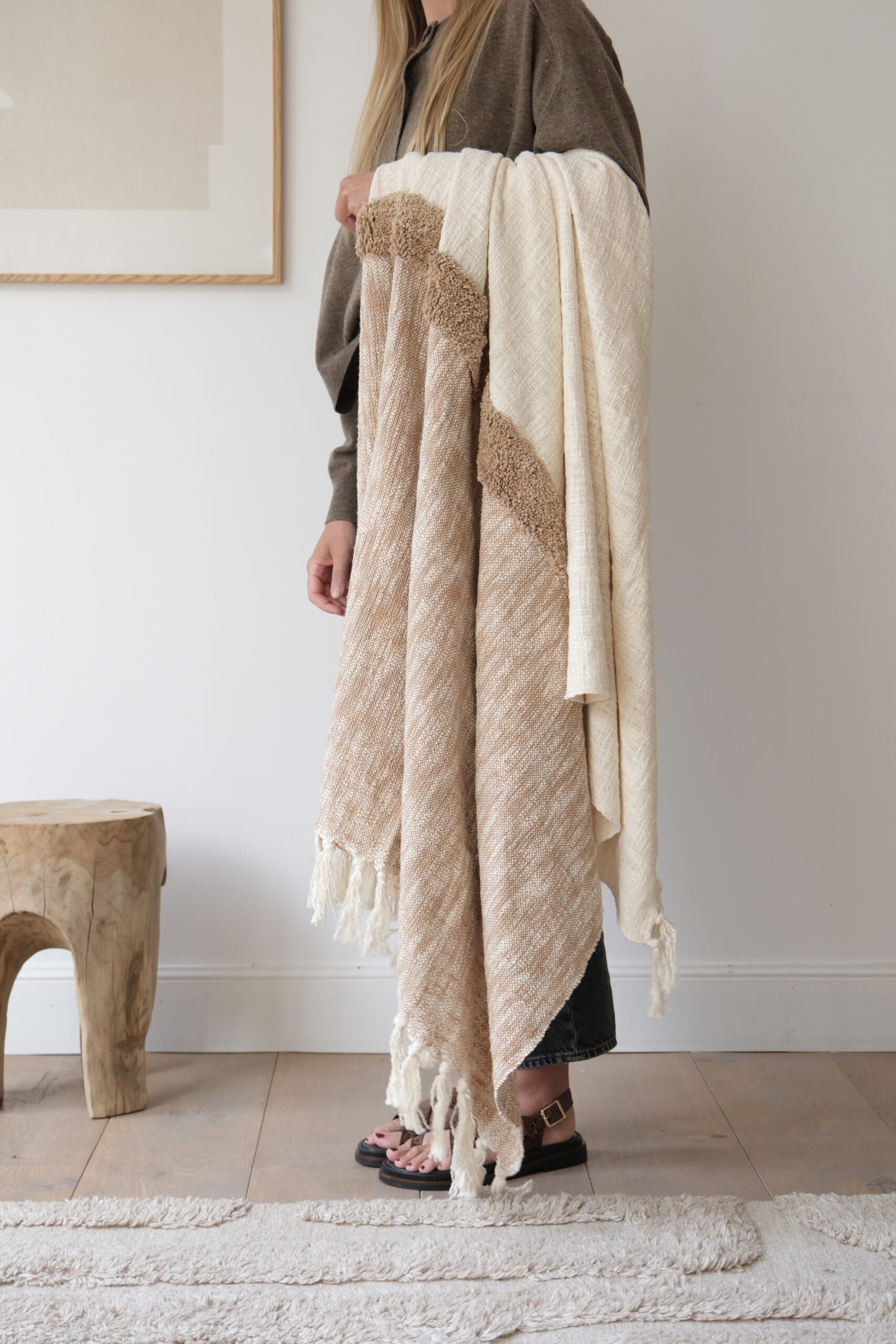 plaid beige