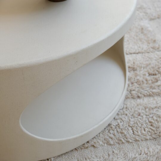 Table basse ronde blanche – Image 3