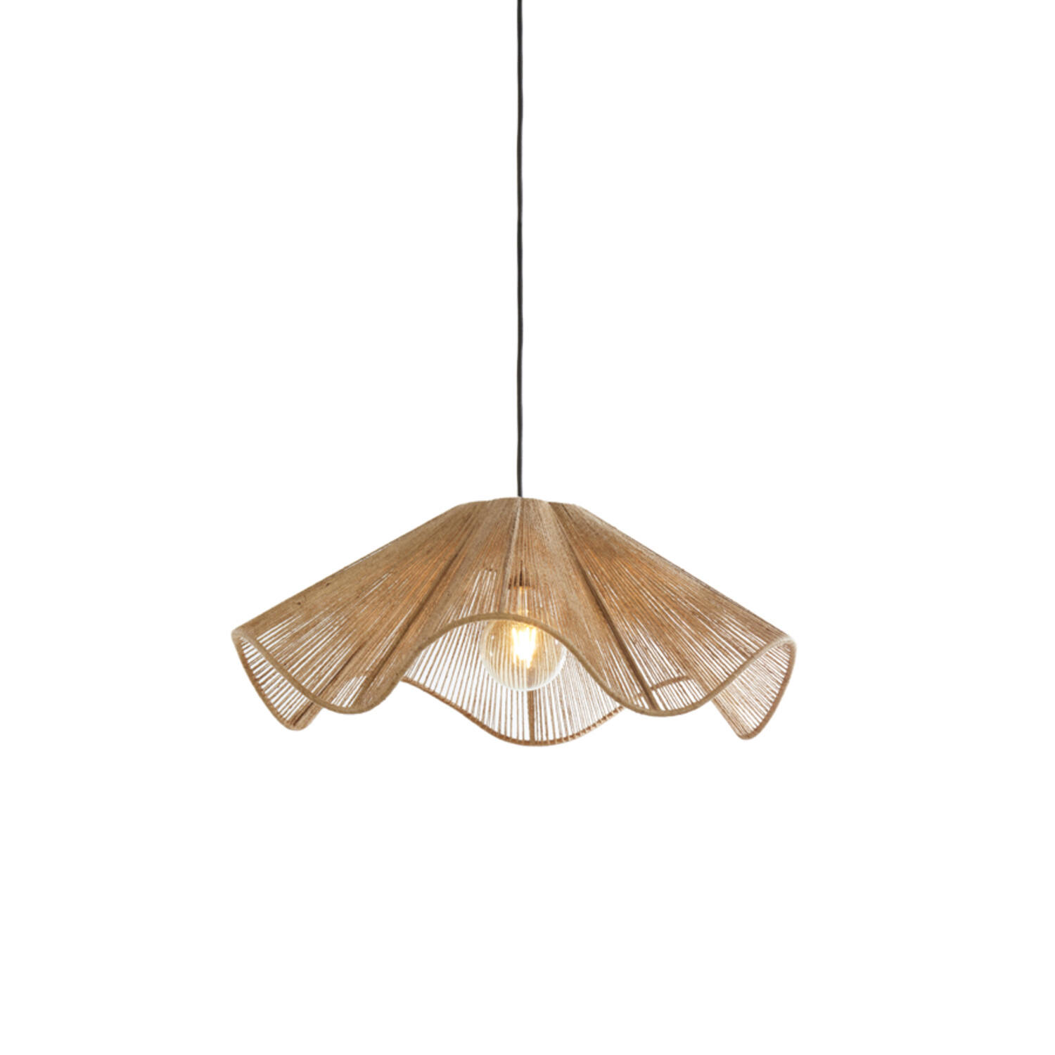 Suspension ondulée en jute