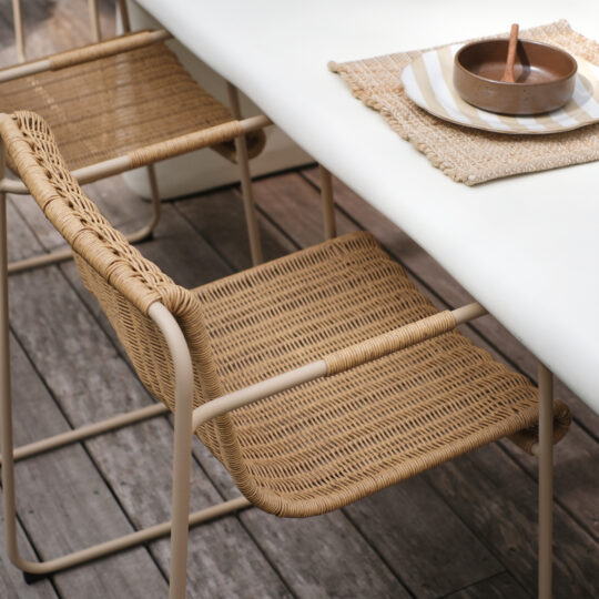 chaise jardin en métal