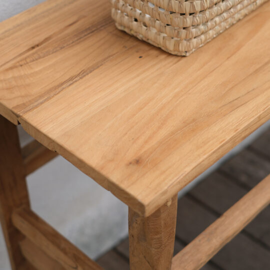 plateau Console de jardin en teck massif recyclé naturel