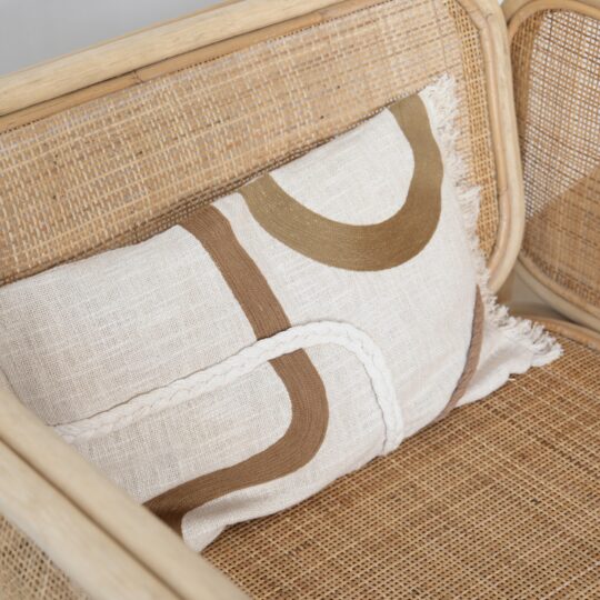 housse de coussin écrue