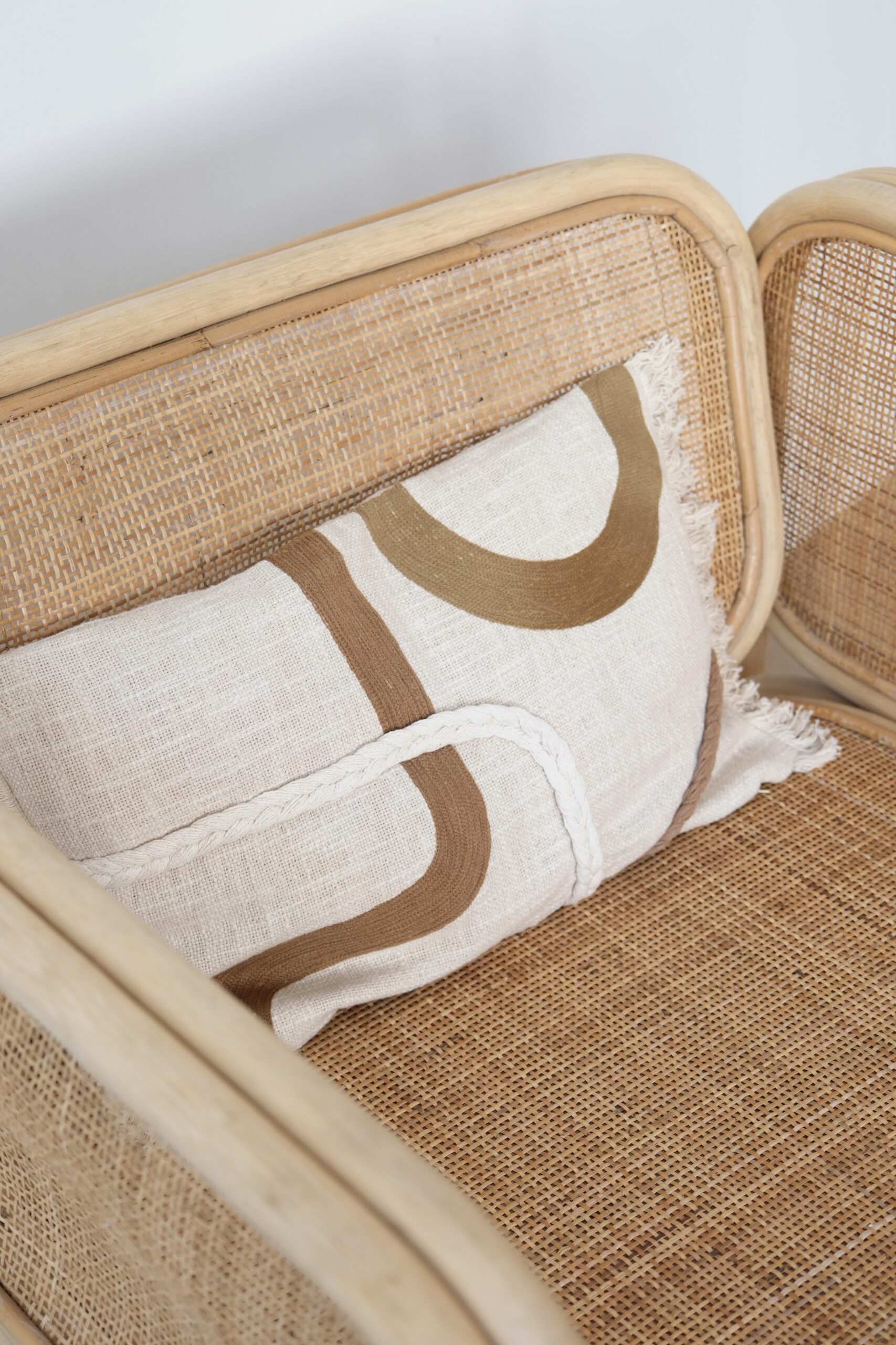 housse de coussin écrue