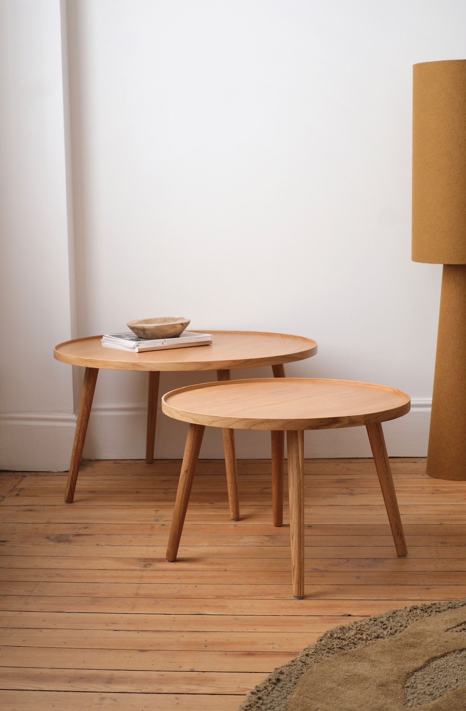 petite table ronde en chêne