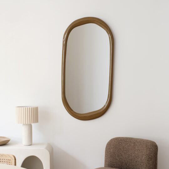 miroir mural organique