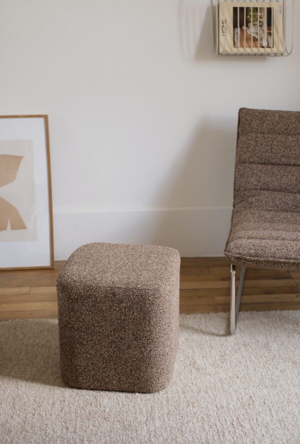PoufMarron-2 pouf cube marron