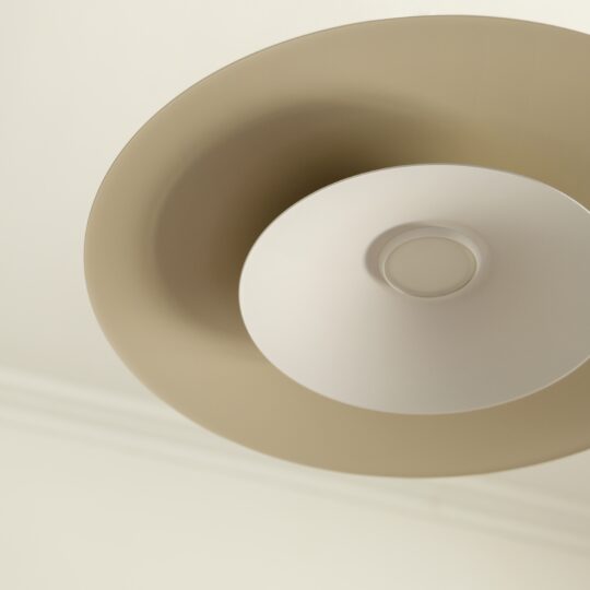 Suspension métal beige