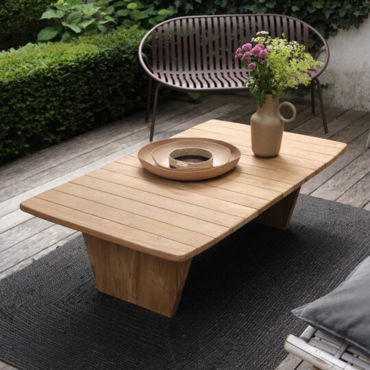 table basse en teck massif
