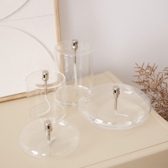 lampe à huile en verre