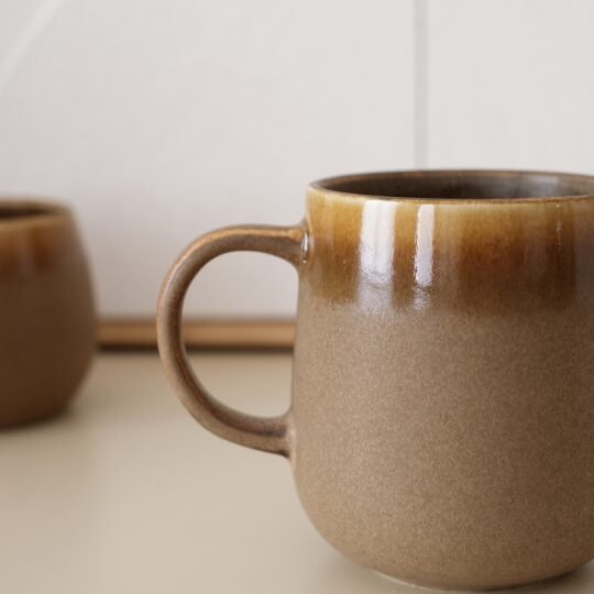 mug en grès émaillé rustique