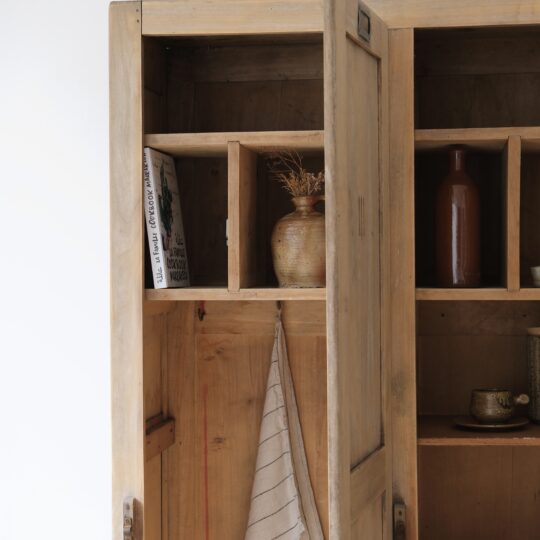 Armoire vintage ancien vestiaire allemand en chêne – Image 11