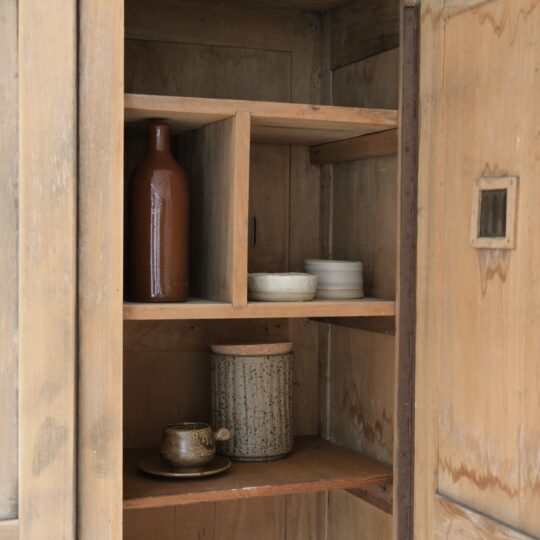 Armoire vintage ancien vestiaire allemand en chêne – Image 7