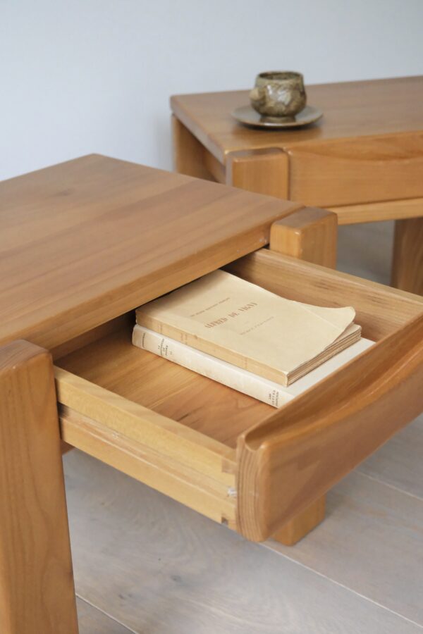 paire de chevet vintage paire de chevet vintage bois massif