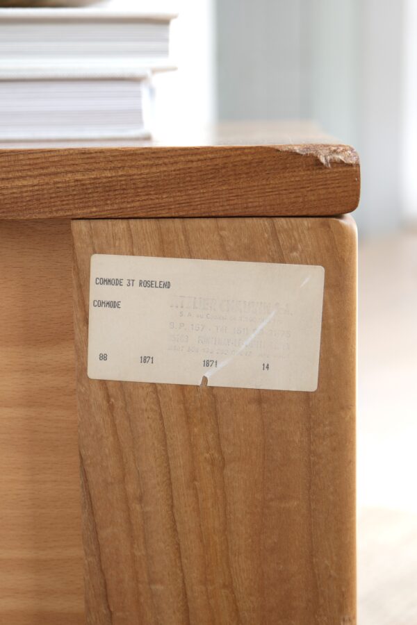 Commode regain orme massif 3 tiroirs Commode regain orme massif 3 tiroirs