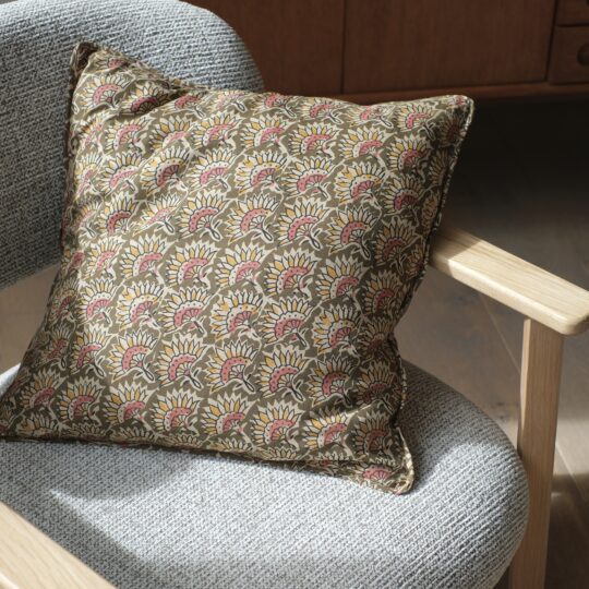 Housse de coussin imprimé