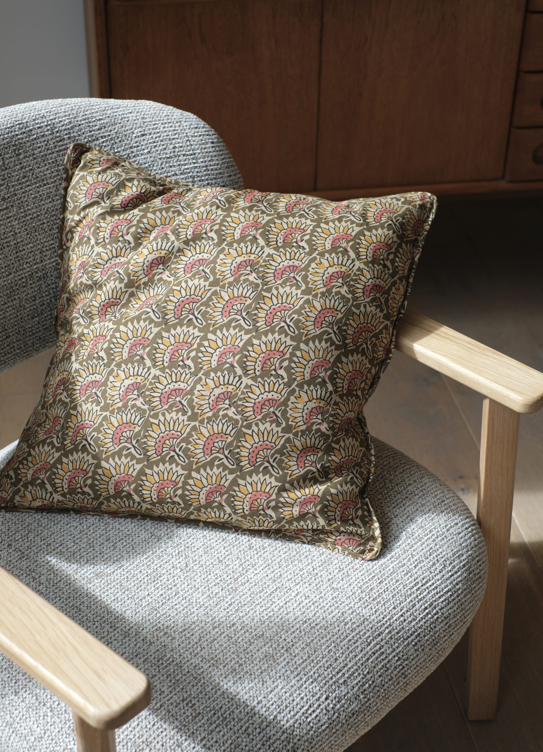 Housse de coussin imprimé