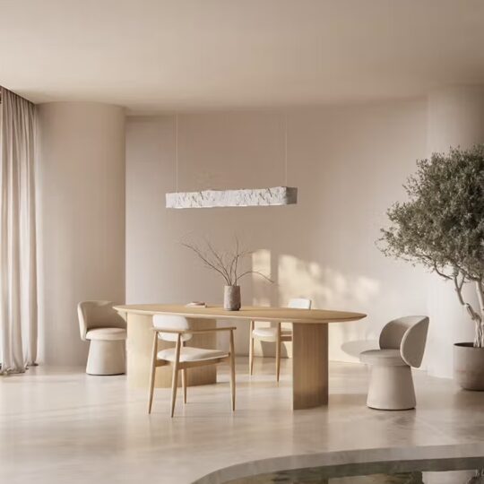 table à manger design en bois