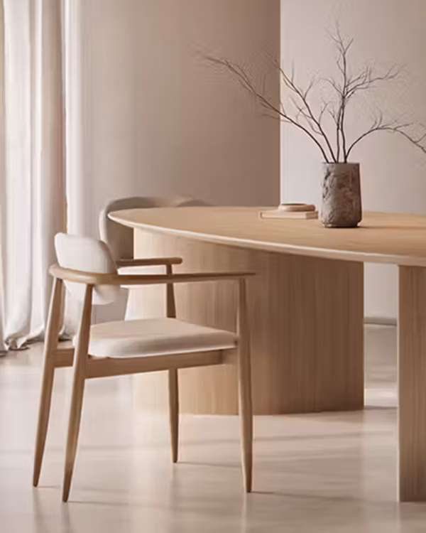 Table à manger design en bois