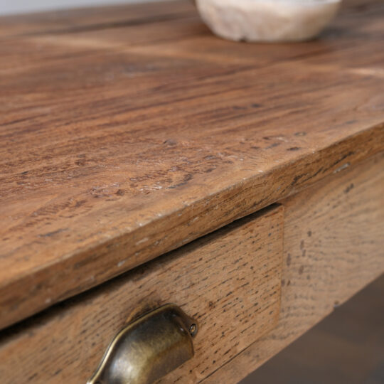 Table de ferme ancienne en bois massif – Image 8