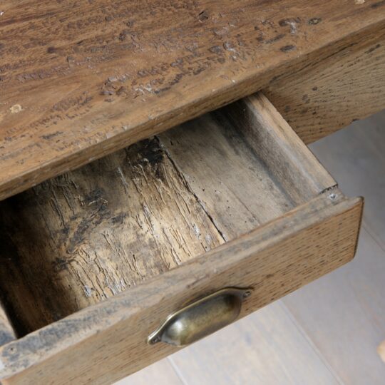 Table de ferme ancienne en bois massif – Image 5