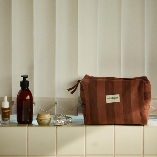 trousse de toilette raye saint honoré