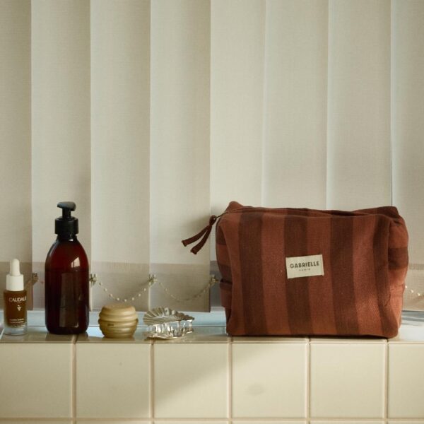 trousse de toilette raye saint honoré
